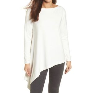 Boatneck Asymmetrical Tunic Halogen